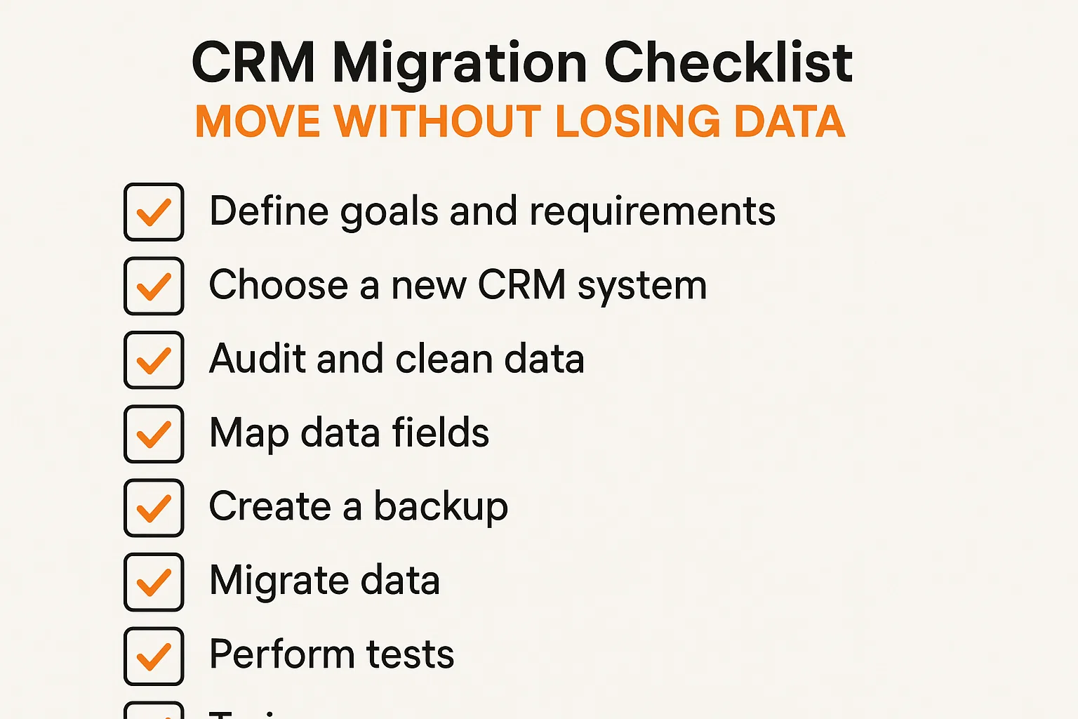 CRM Migration Checklist: Move Without Losing Data Hero Image
